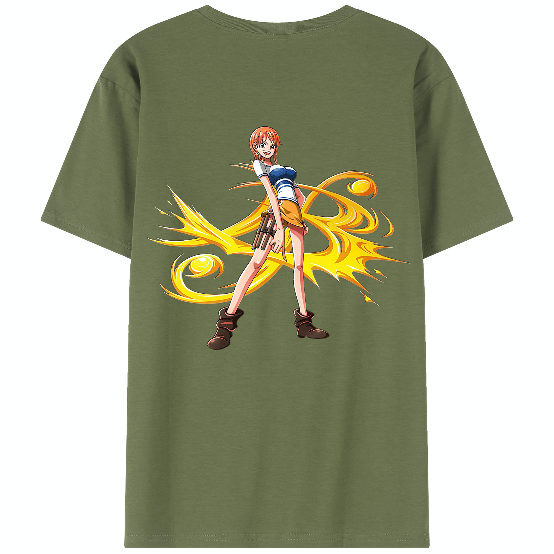 ワンピース ナミ ONE PIECE Nami 綿100％半袖Tシャツ（背面プリント）